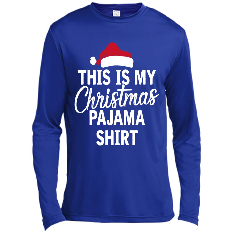 This Is My Christmas Pajama Family Matching - Canvas Long Sleeve T-Shirt