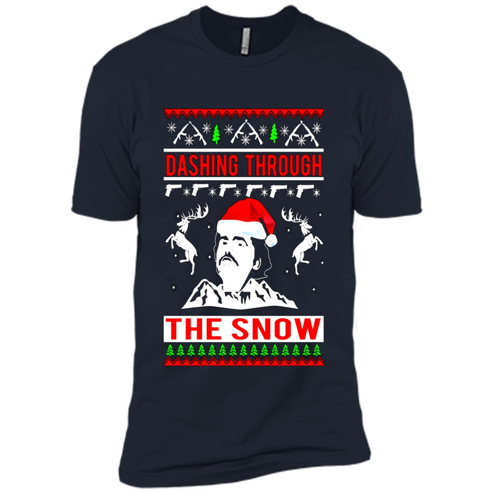 Narcos dashing through the snow Christmas sweatshirt PINGPONG