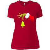 Funny Grinch Hand Holding Christmas Tree Ornament Christmas PING PONG