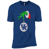 Amazing shirt Kentucky Wildcats Glitter Grinch Monogram Ornament Christmas Gift - Premium Short Sleeve T-Shirt