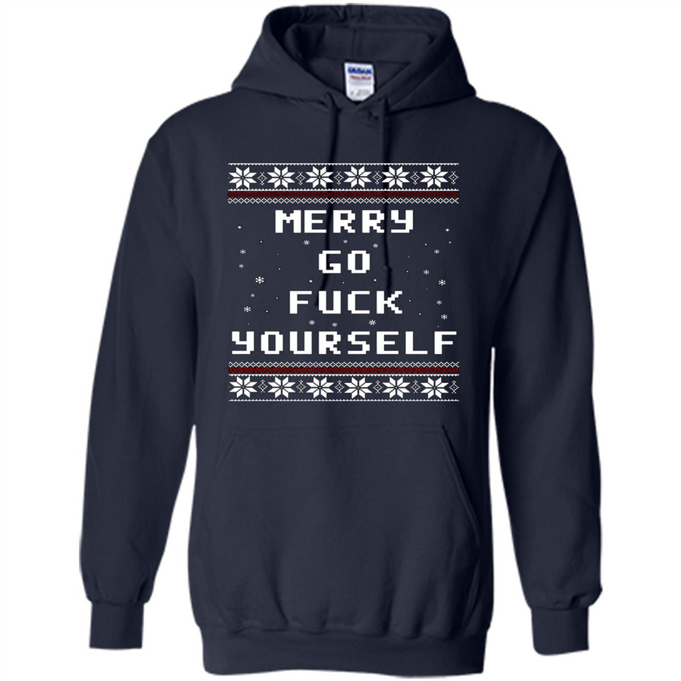 Merry go fuck yourself Christmas sweatshirt PINGPONG