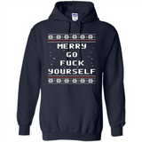 Merry go fuck yourself Christmas sweatshirt PINGPONG