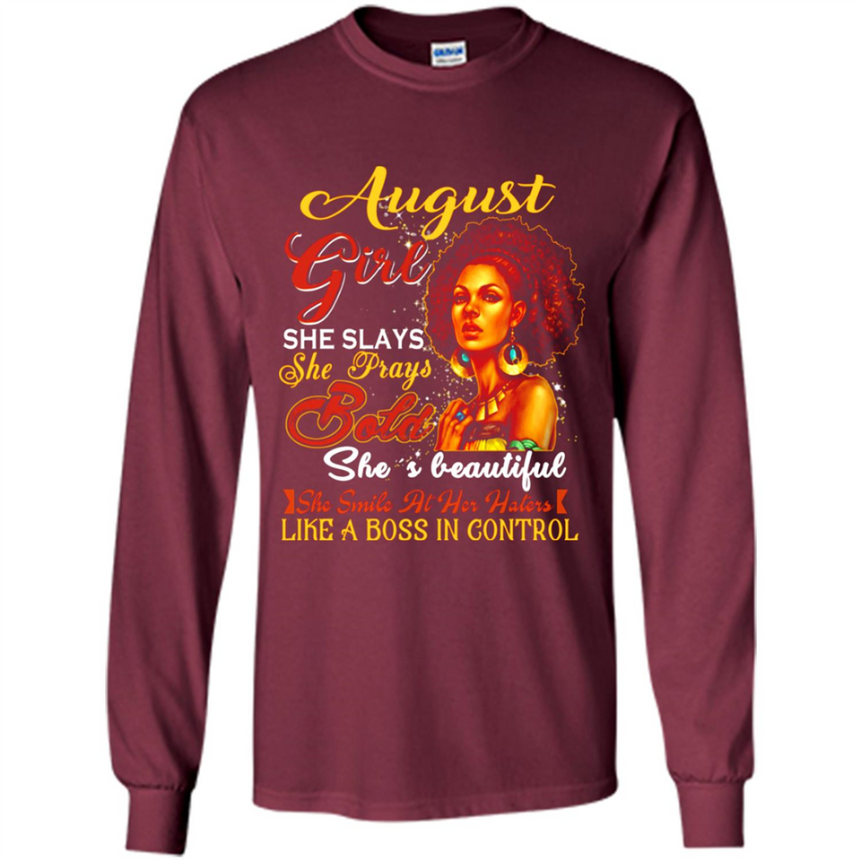 August Girl She Slays She Prays Beautiful Birthday PINGPONG