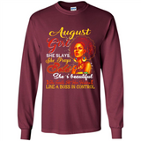 August Girl She Slays She Prays Beautiful Birthday PINGPONG