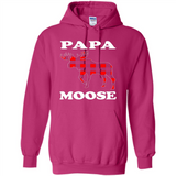 Papa Moose Funny Christmas Plaid Buffalo T-Shirt - Hoodie