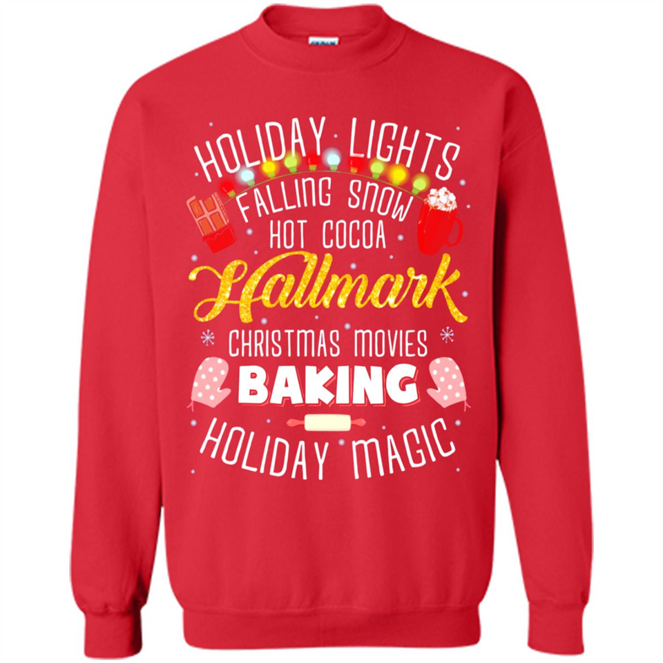Holiday Lights Falling Snow Hot Cocoa Hallmark Christmas movie