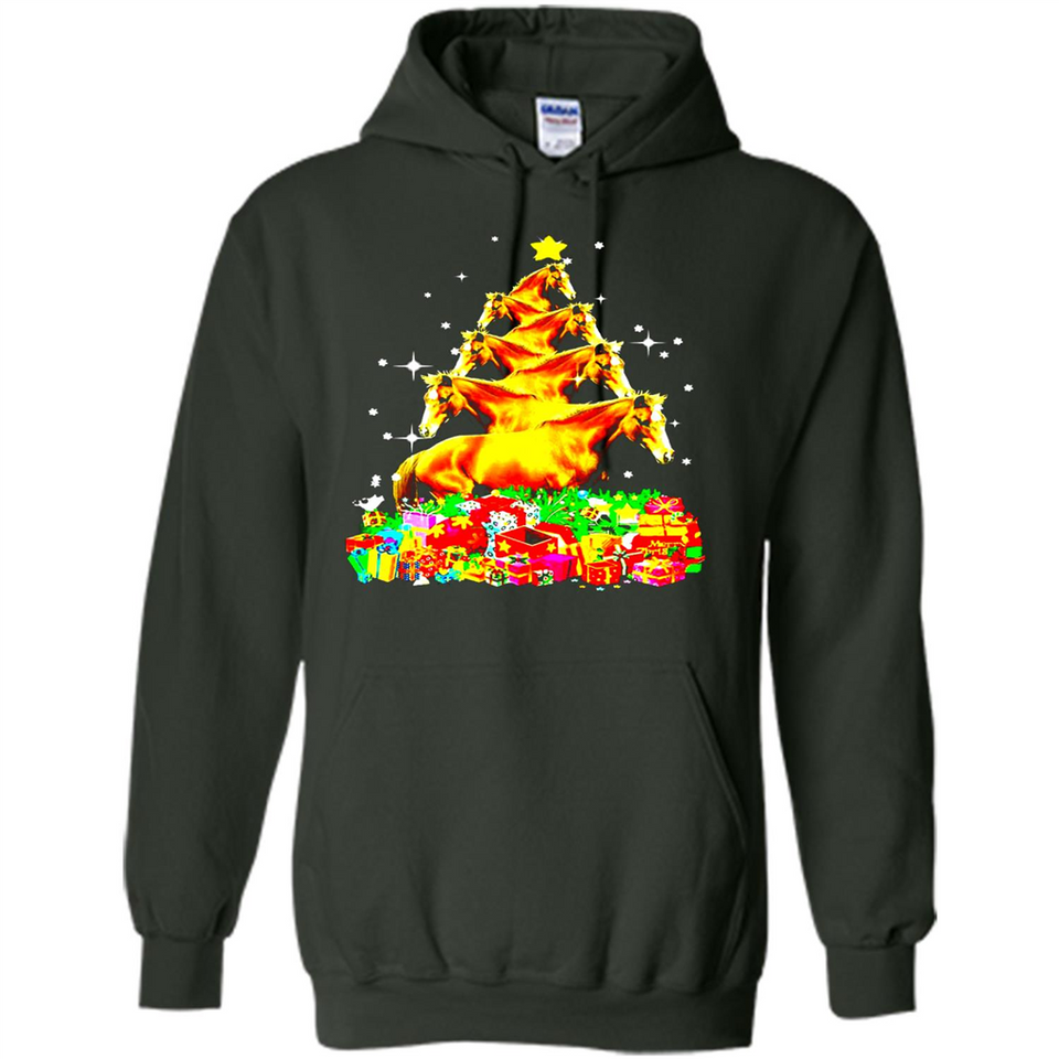 Horse Lover Tees Merry Christmas - Hoodie