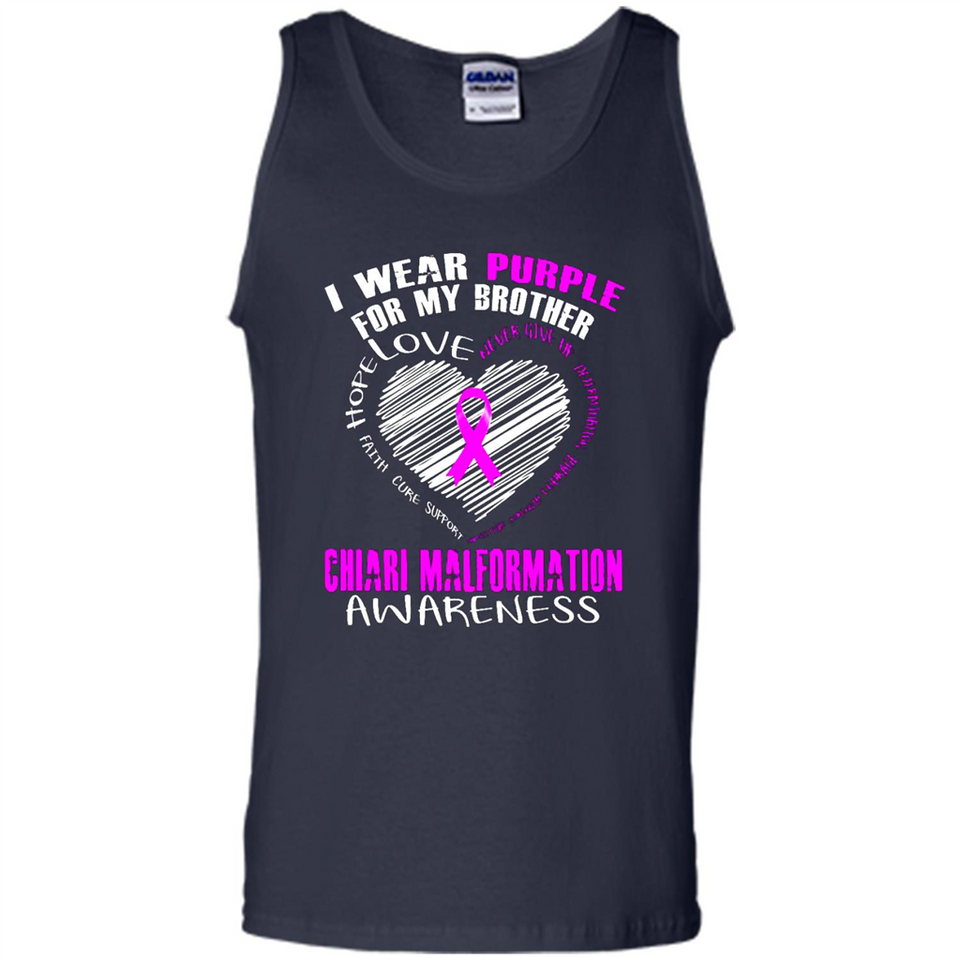 I Wear Purple For My Brother Chiari Malformation - Tank Top