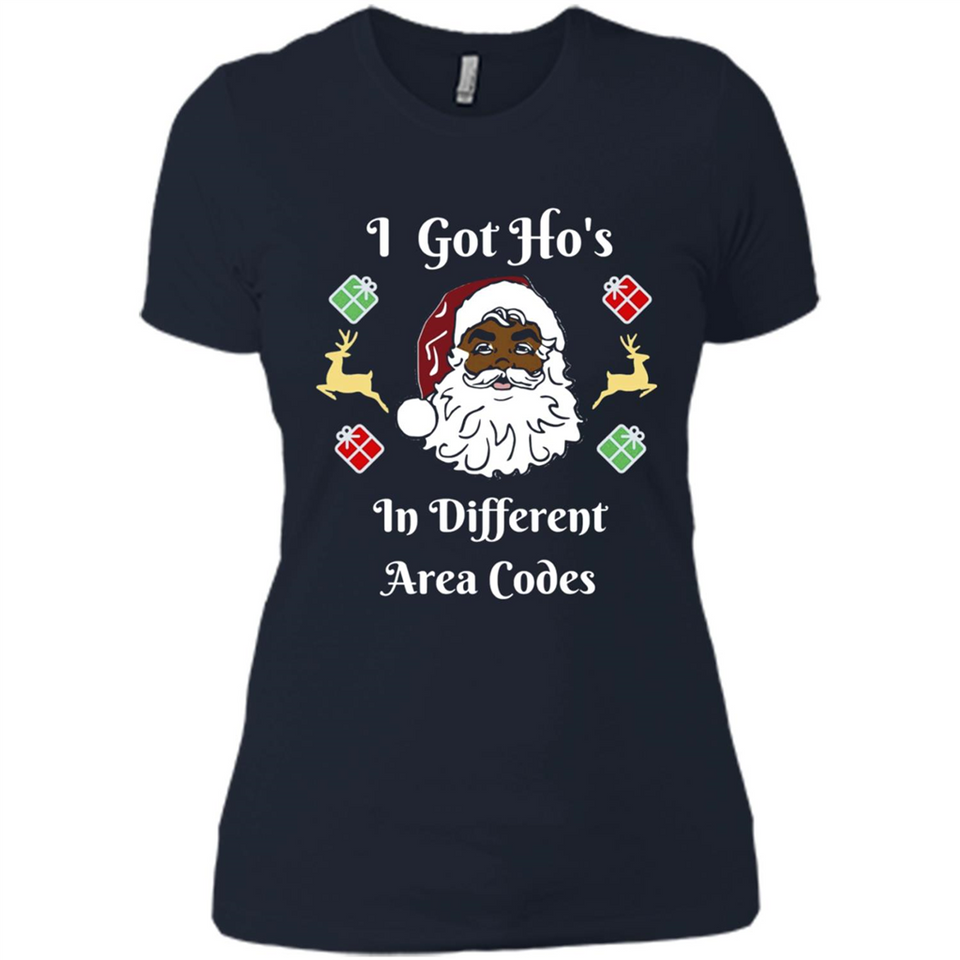 I Got Ho's Santa Christmas - Ladies' Boyfriend T-Shirt