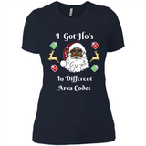 I Got Ho's Santa Christmas - Ladies' Boyfriend T-Shirt