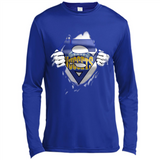 Denver Nuggets And Superman Fans - Canvas Long Sleeve T-Shirt