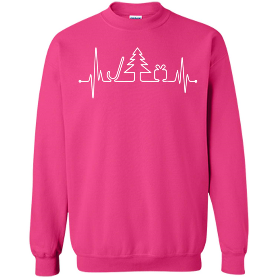 Heartbeat Christmas Tree T-shirt Funny Xmas Costume