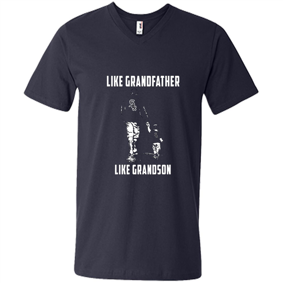 Chicago White Sox GrandFather Like GrandSon - Men's V-Neck