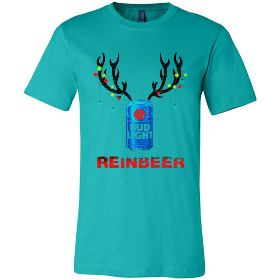 Bud light reinbeer Christmas - Canvas Unisex T-Shirt