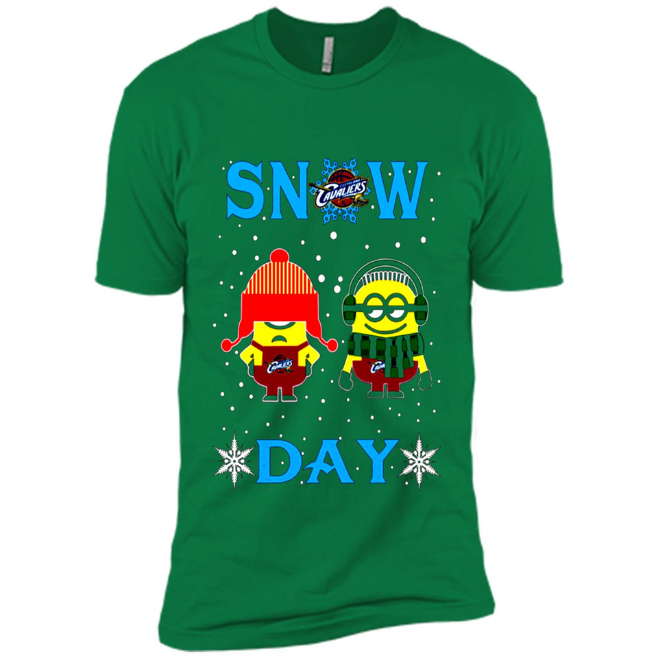 Snow Day Shirt For Cleveland Cavaliers Vs Minion Fans pingpong