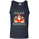 FUNNY POLICE NAVIDAD T-SHIRT Santa Christmas Party - Tank Top