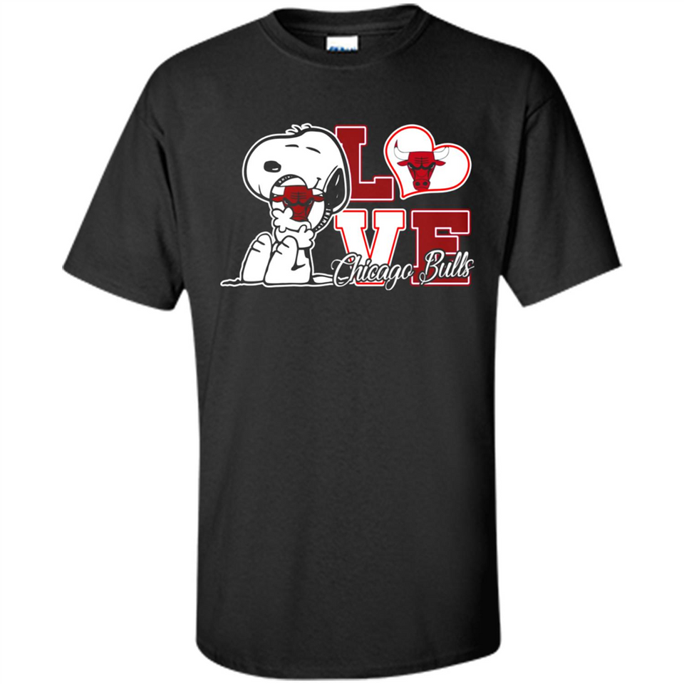 Snoopy loves NBA Chicago Bulls - Shirt