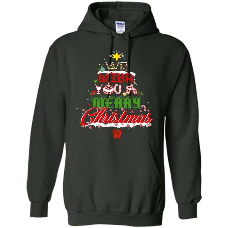 We Wish You A Merry Christmas Funny Pine Gift Sleeve - Hoodie