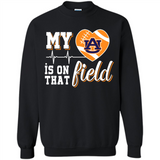 Auburn Tigers Football My Heart is on that Field - Sweatshirt