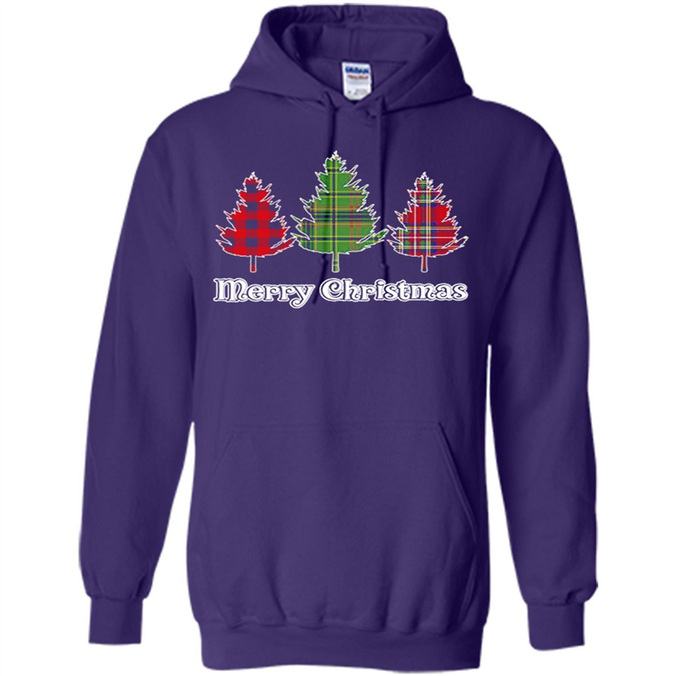 Plaid Christmas Tree Shirt Merry Christmas Plaid is Rad