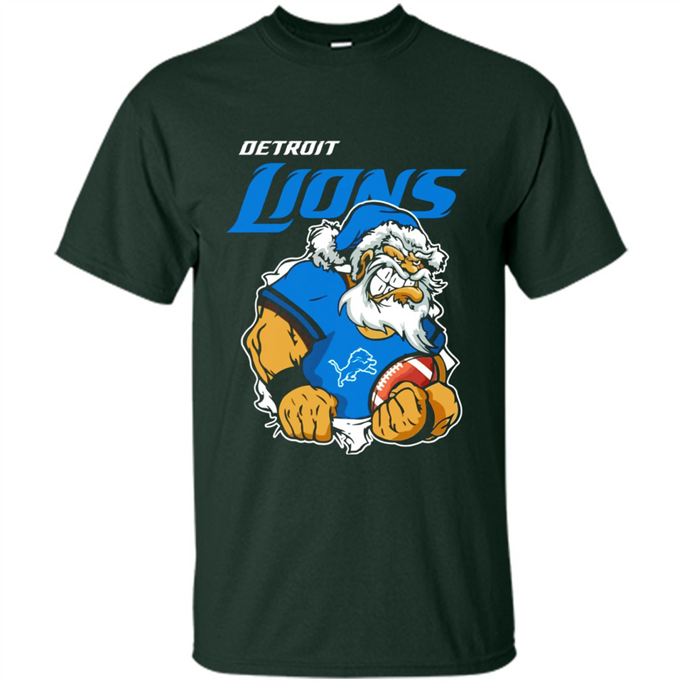 Grumpy Santa Claus Detroit Lions Football Team PINGPONG