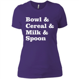 Tasty Cereal Recipe Bowl Milk Spoon