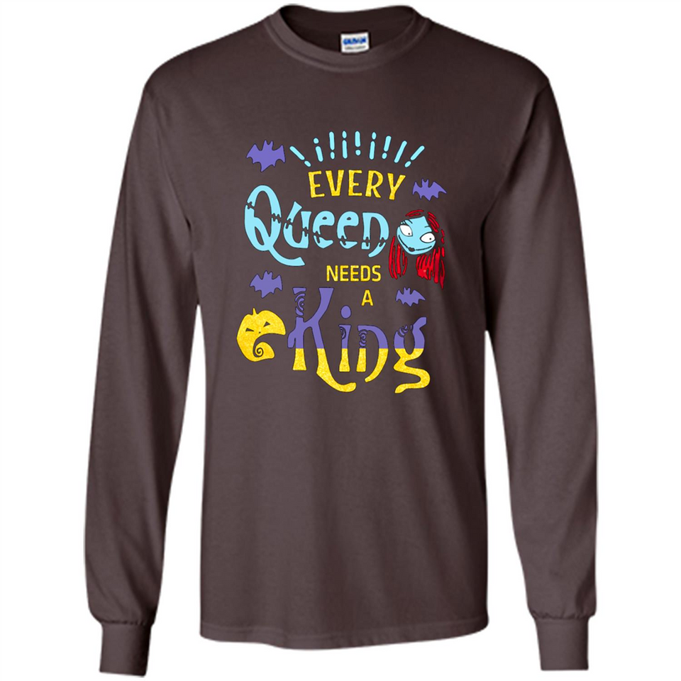 Nightmare Before Christmas Shirt - Sally Glitter Shirt - Every Queen needs a King PINGPONG