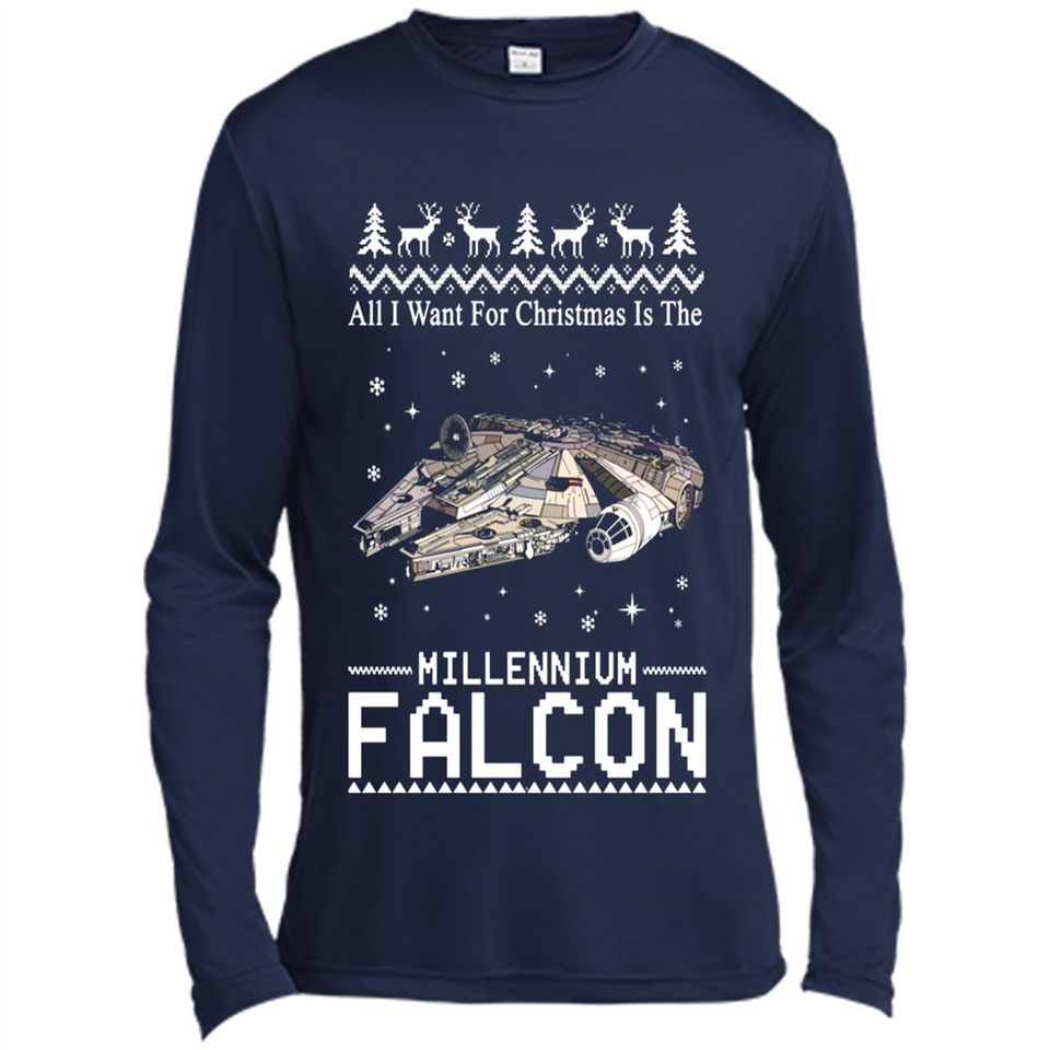 All I Want For Christmas Is The Millennium Falcon ugly PINGPONG