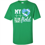 Carolina Panthers Football My Heart is on that Field - Shirt