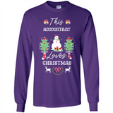 This Accountant Loves Christmas Tree Shirt with Snowman