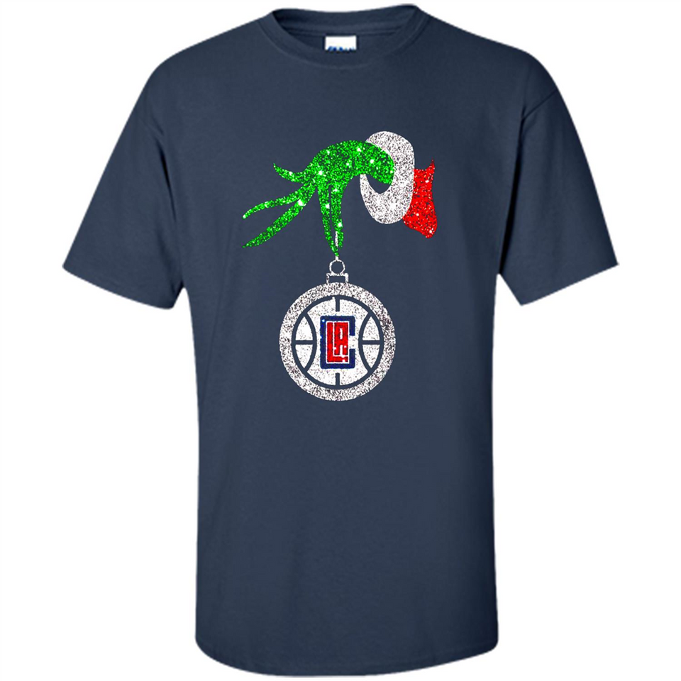 Amazing shirt Los Angeles Clippers Glitter Grinch Monogram Ornament Christmas Gift - Shirt