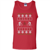 Christmas Ugly Sweater Cycling - Best Ugly Christmas Sweater - Tank Top