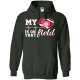 Alabama Crimson Football My Heart is on that Field - Hoodie