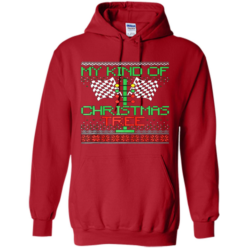 Funny Drag Racing Ugly Christmas Holiday Tree PING PONG