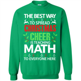 Math Teacher Christmas Shirt Christmas Cheer - Sweatshirt