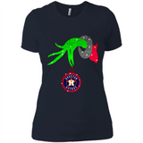 GRINCH HAND HOLDING HOUSTON ASTROS GLITTER CHRISTMAS PINGPONG