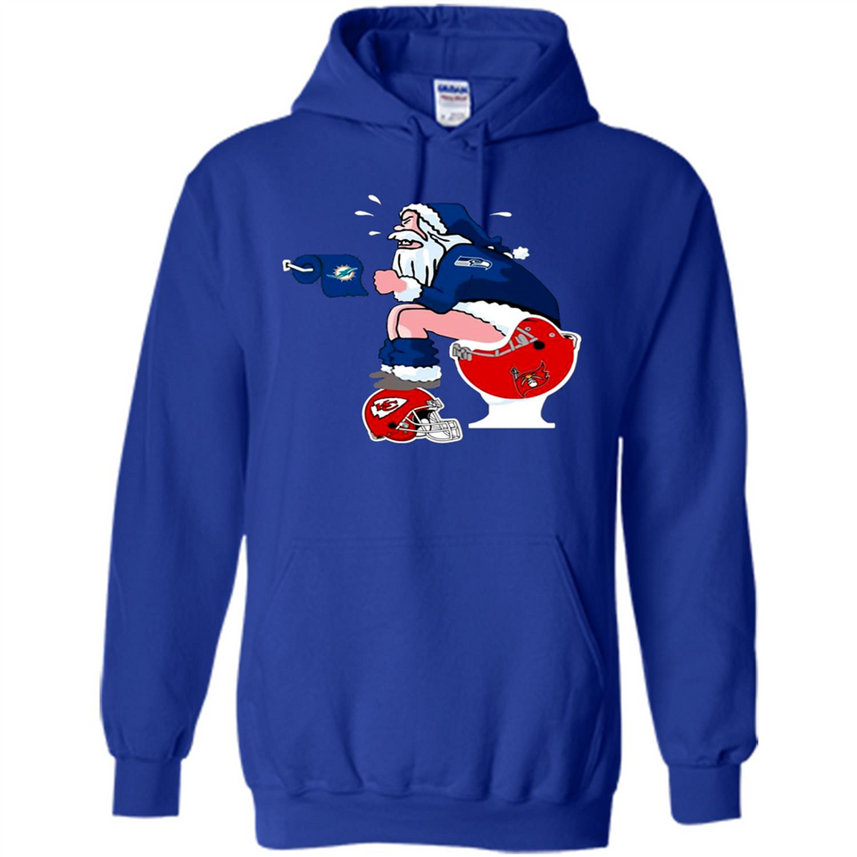 Seattle Seahawks Santa Claus Toilet