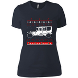 Christmas Ugly Sweater Automobile Ugly Christmas Sweater - Ladies' Boyfriend T-Shirt