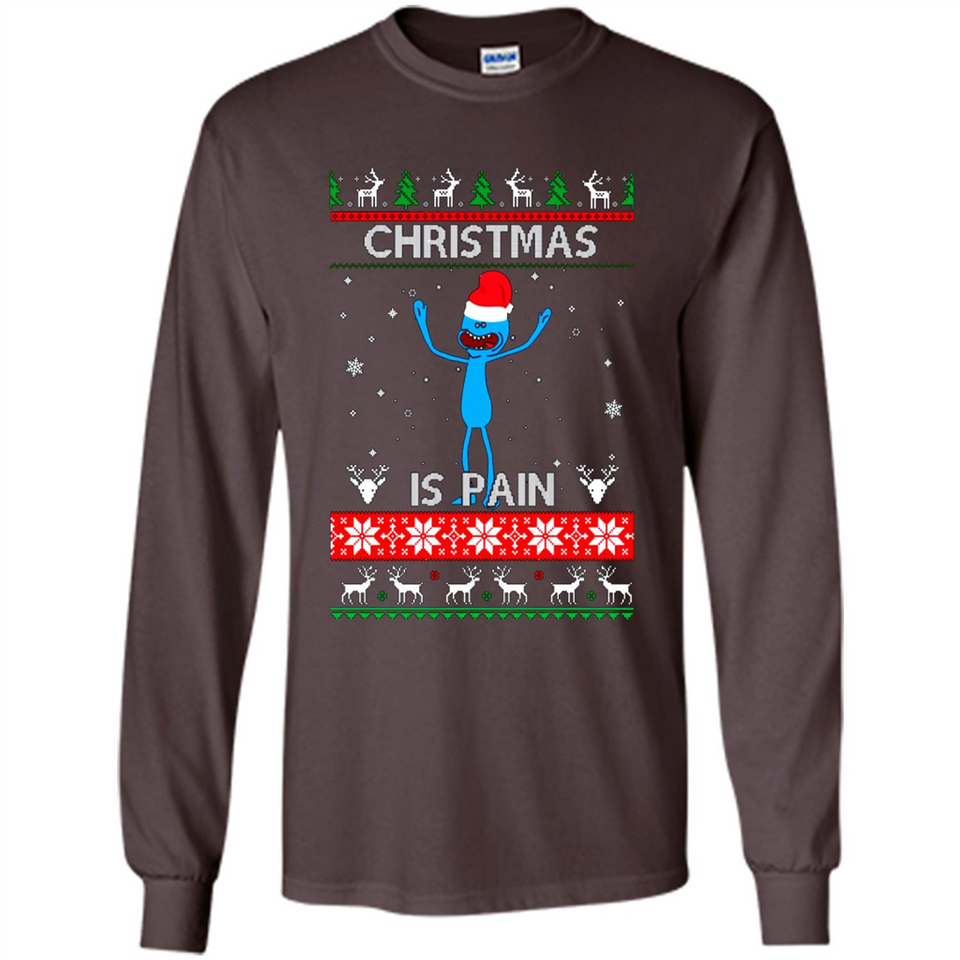 Mr Meeseeks Christmas Is Pain – Rick and Morty Christmas Sweater PINGPONG