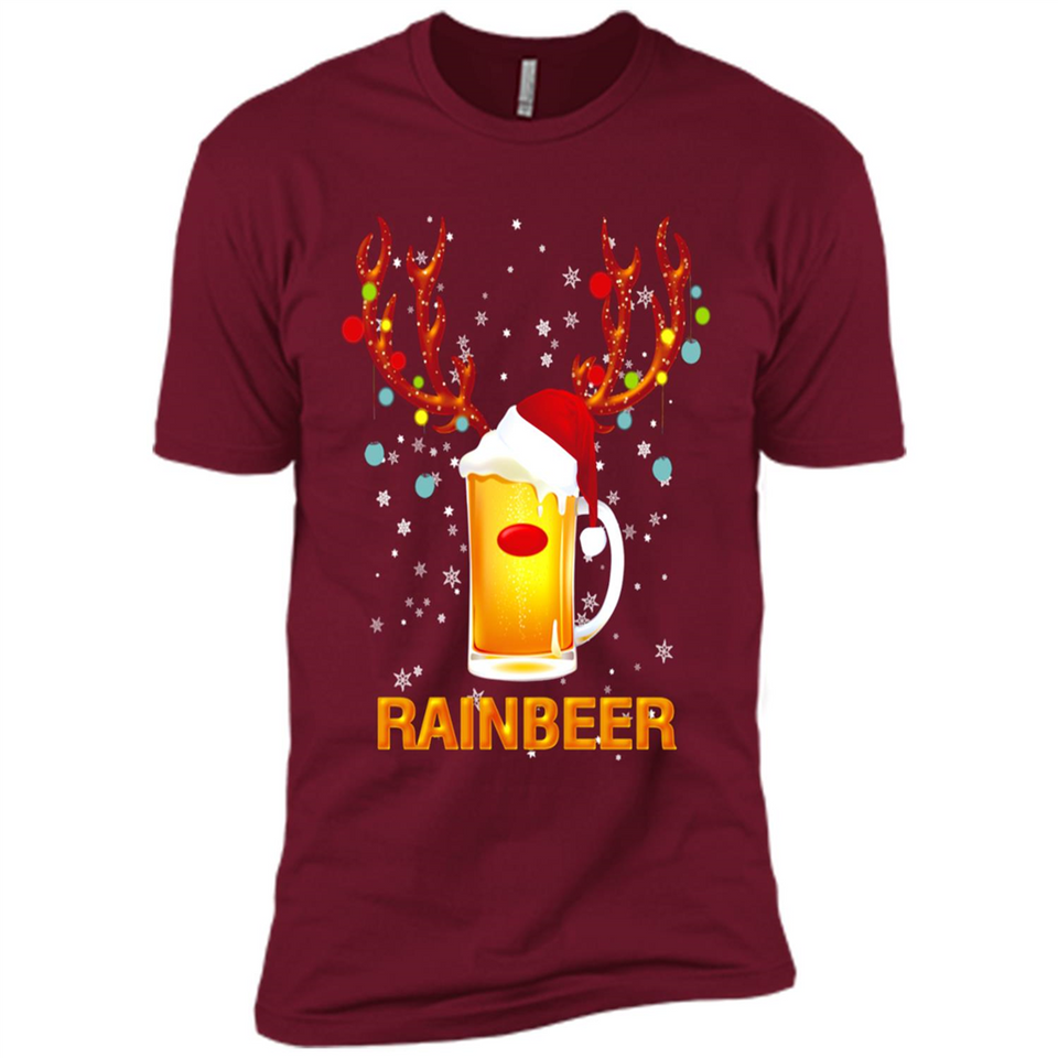 Rainbeer Funny Reindeer Beer Lover
