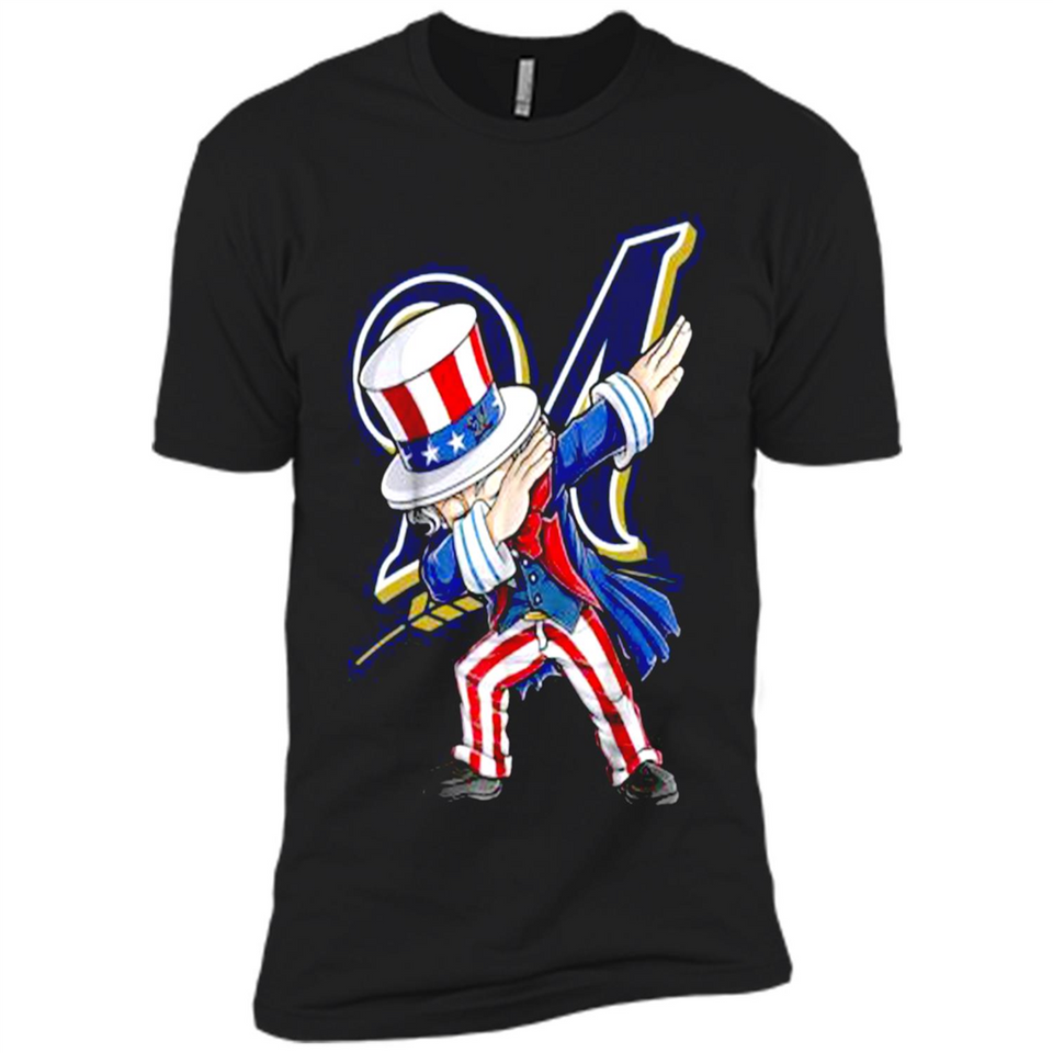 MLB MILWAUKEE BREWERS UNCLE SAM DABBING INDEPENDENCE DAY