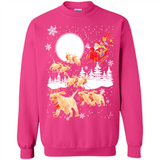 Christmas Santa Golden Retriever Sleigh For Labrador Retriever
