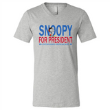 Snoopy for President - Canvas Unisex V-Neck