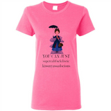 Mary Poppins Clipart You Can Just Supercalifuckilistic Kissmyassadocious MERCHCUTE - Ladies Short-Sleeve