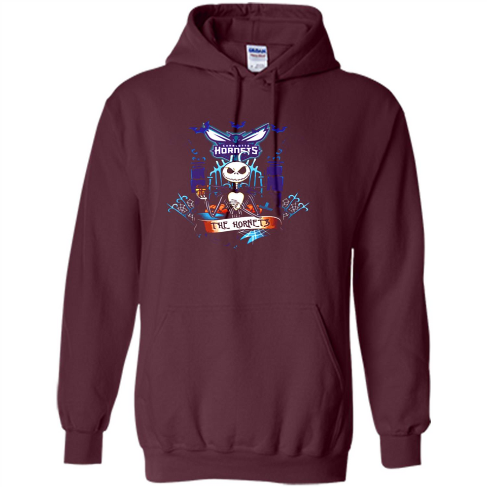 Charlotte Hornets Halloween The Nightmare Before Christmas - Hoodie
