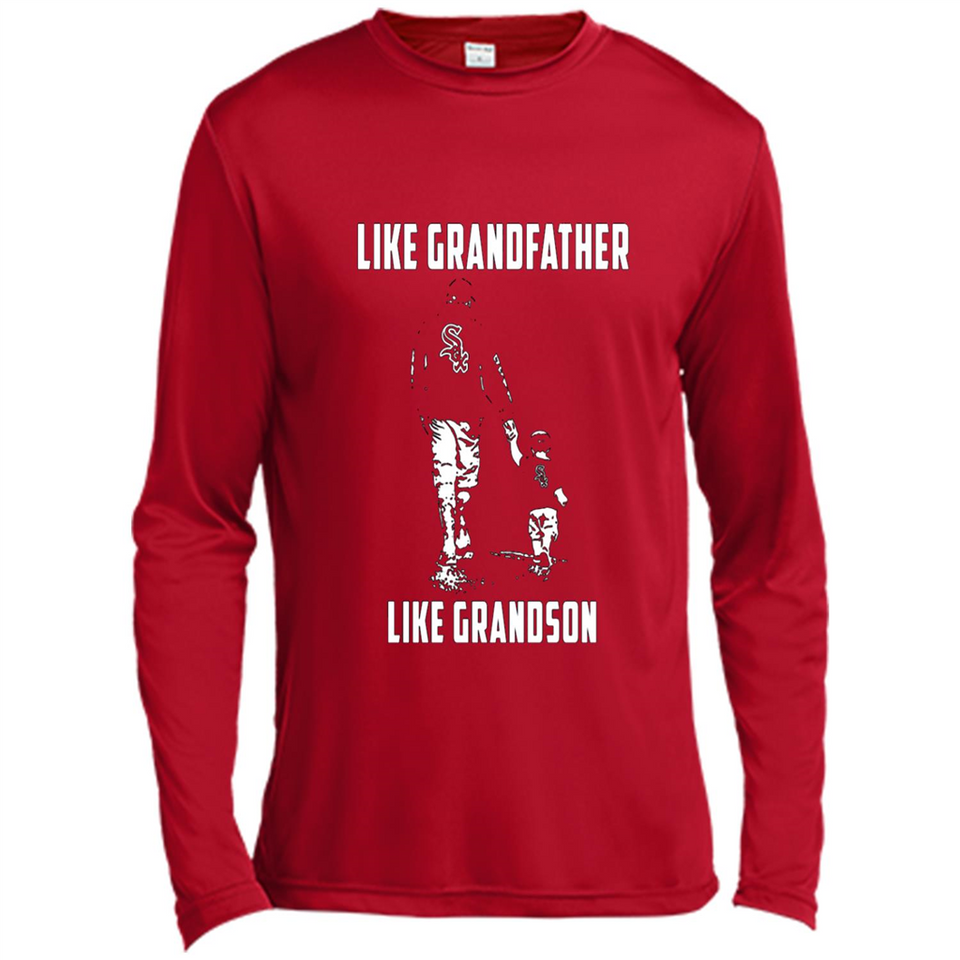 Chicago White Sox GrandFather Like GrandSon - Canvas Long Sleeve T-Shirt