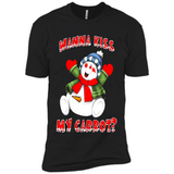 Snowman Wanna Kiss My Carrot Christmas - Premium Short Sleeve T-Shirt