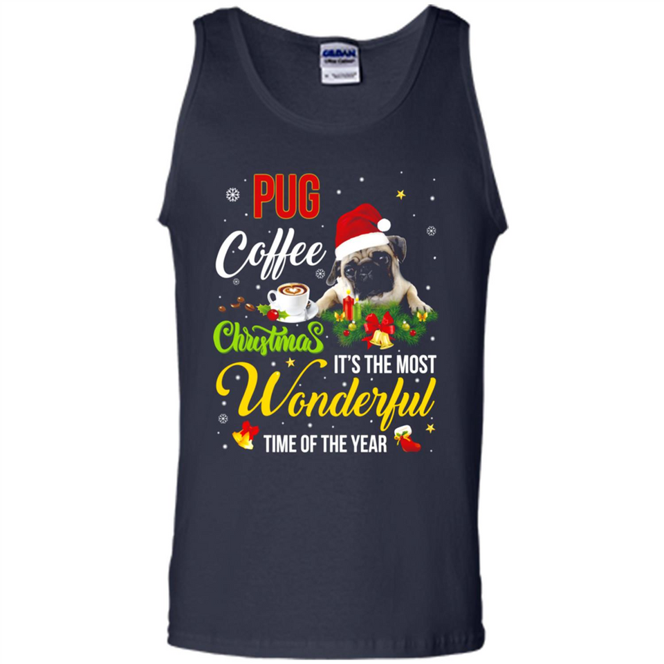 Pug Coffee Wonderful Christmas