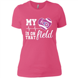 Tennessee Titans Football My Heart is on that Field - Ladies' Boyfriend T-Shirt