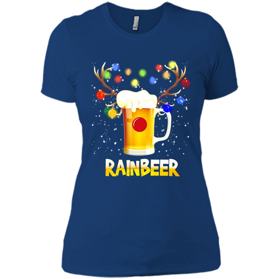 Rainbeer Christmas Reindeer Beer Drinking